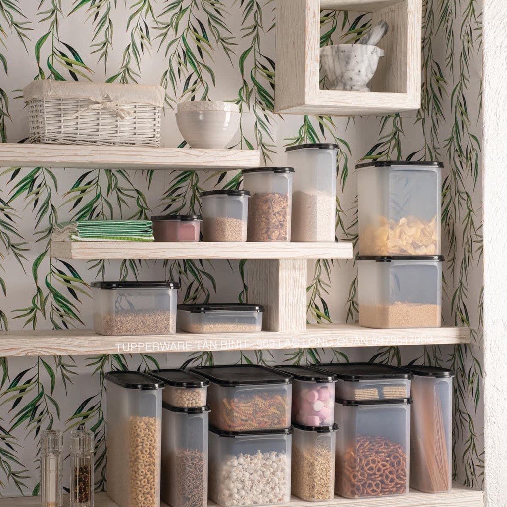 Bộ 9 hộp đựng thực phẩm Tupperware Modular Mate Super Kitchen