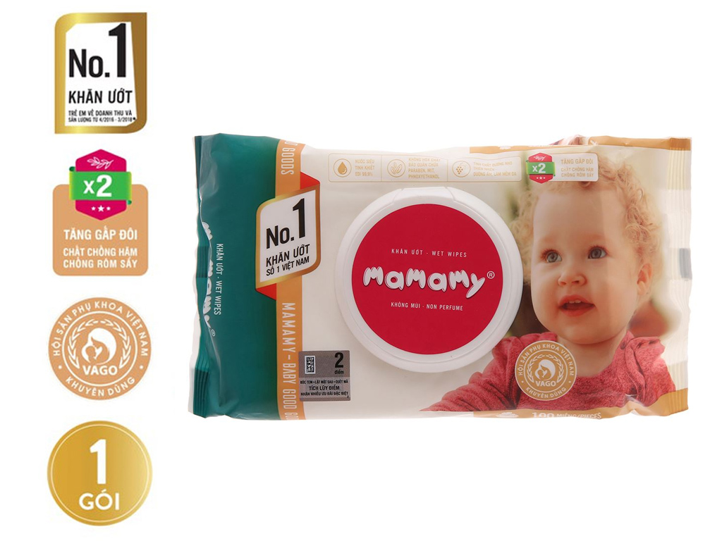 [ QUÀ TẶNG ]  Khăn giấy ướt Mamamy