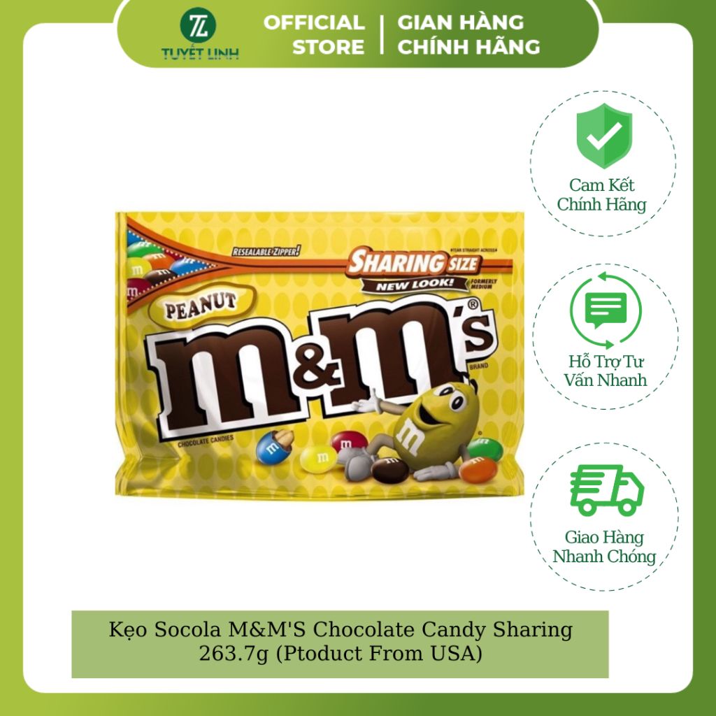 Kẹo Socola Siêu Thơm Ngon Hấp Dẫn M&M S Chocolate Candy Sharing 263.7g