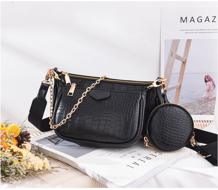set bộ 3 túi đeo chéo da vằn cực chất thời trang nữ