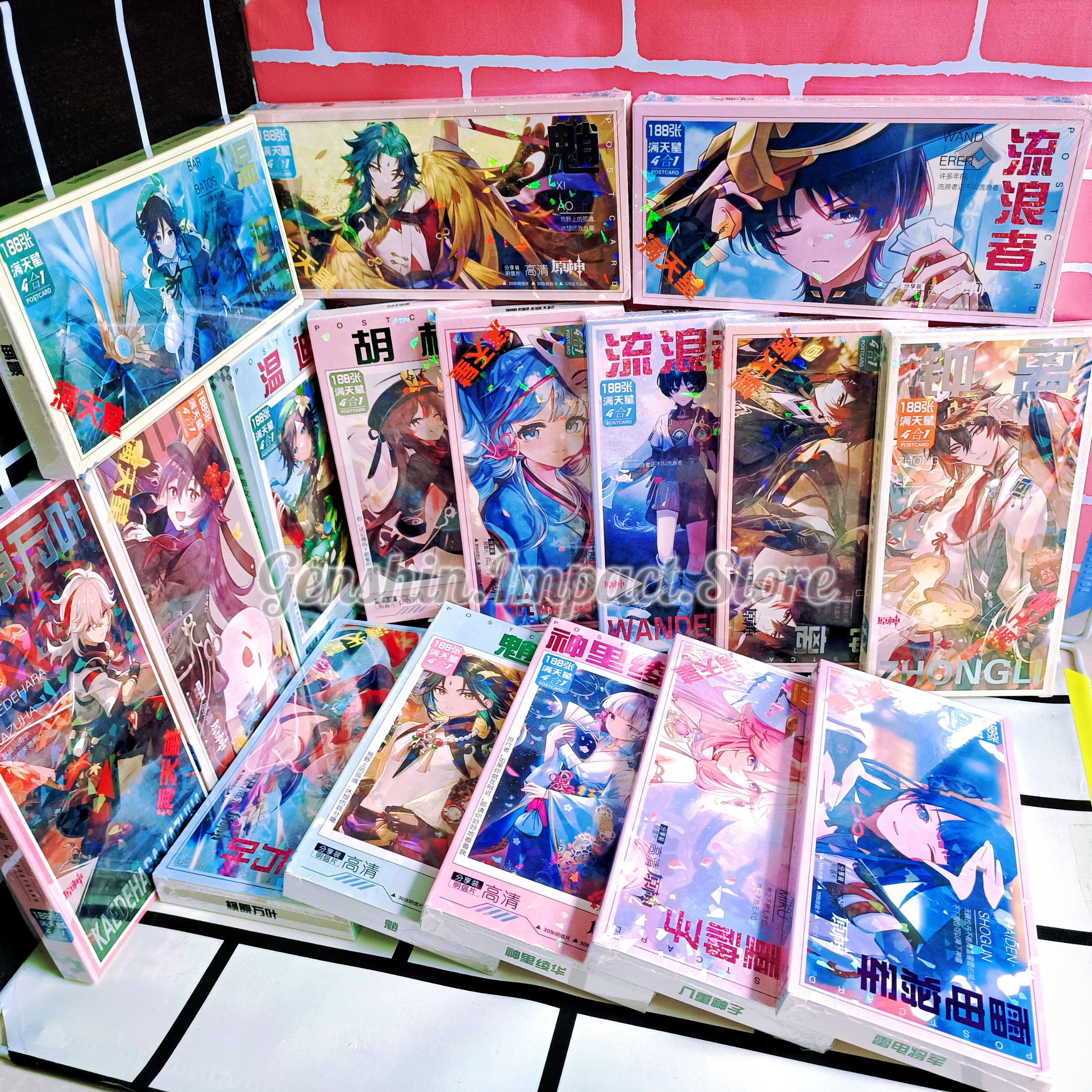 Hộp Postcard Genshin Impact (Mẫu 2)