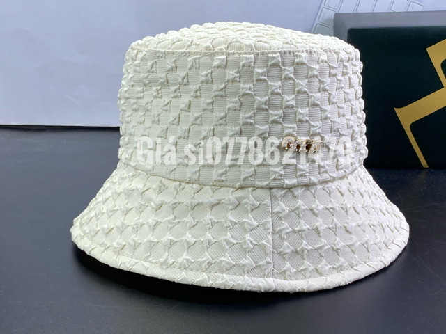 Nón bucket bo xốp 3D - mũ vành hàn quốc đính mạc sắt