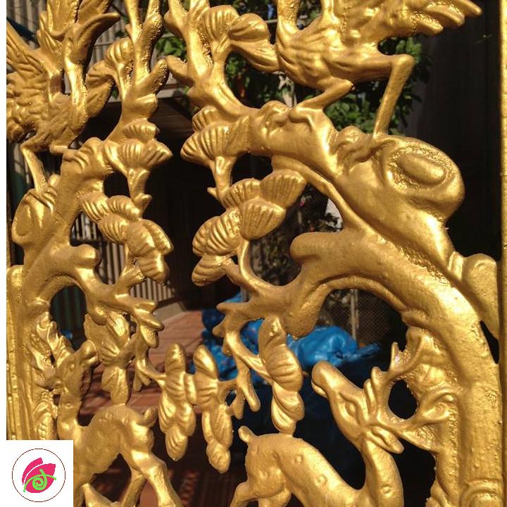 Sơn công nghiệp nhũ vàng ATM 444  (800ml) ( lưỡng tính hệ nước và hệ dầu kẽm ) cho gỗ, xi măng, kim loại