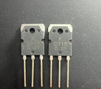 Cặp Sò Công Suất D718 - B688 TO-247 8A/120V Hàng Mới - Chân Dài