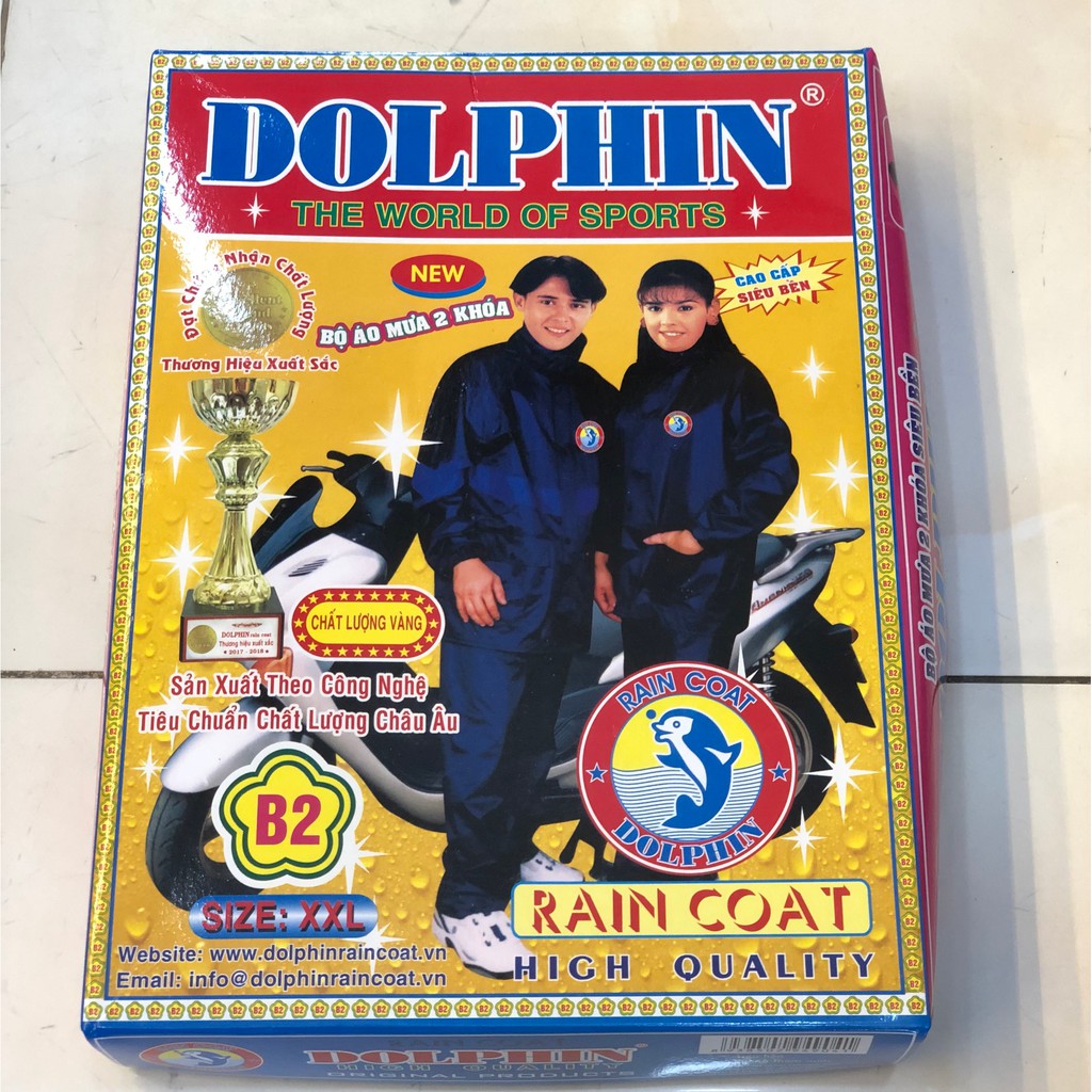 ÁO MƯA BỘ CAO CẤP 💦 DOLPHIN / RADO