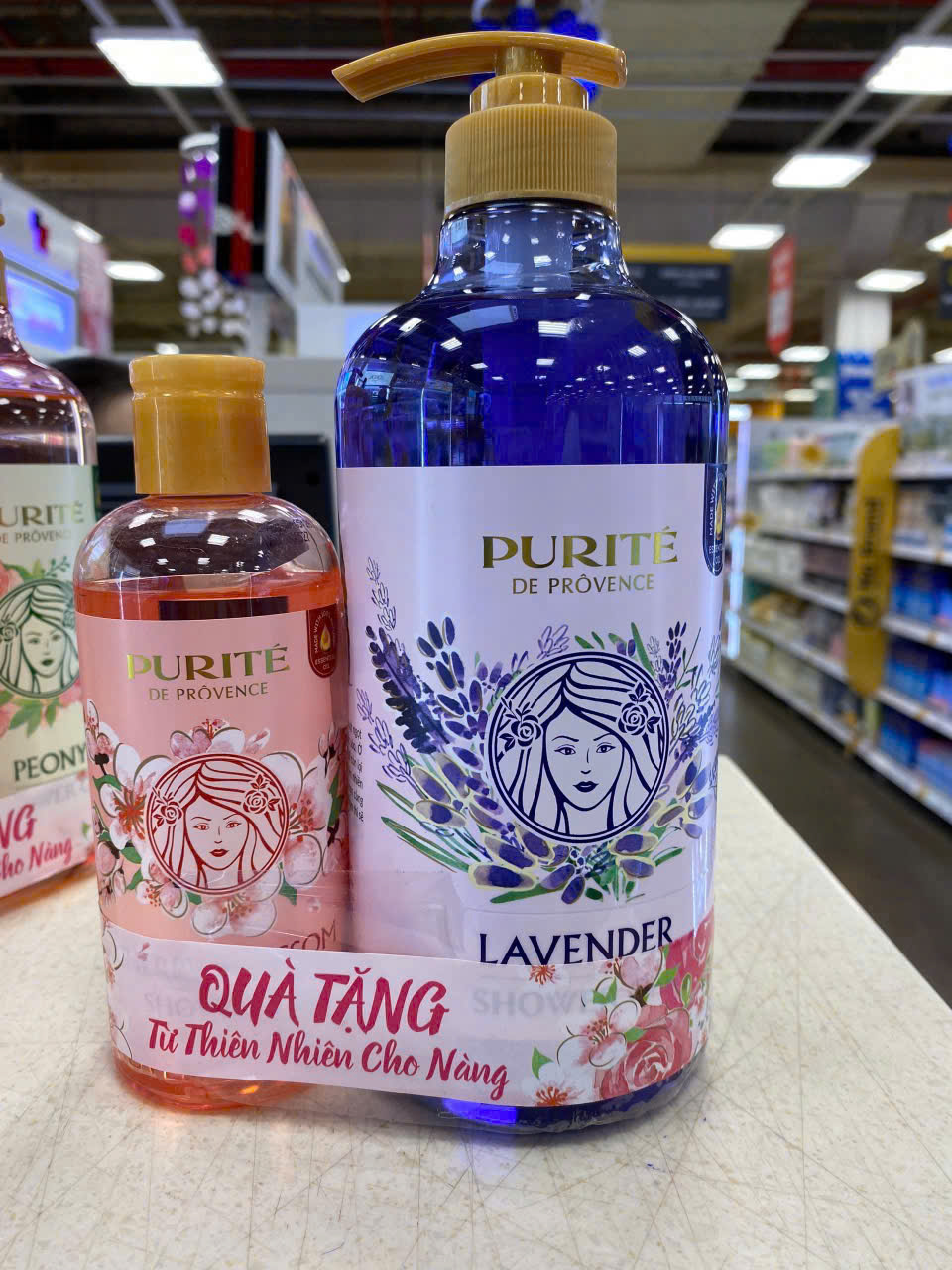 Sữa tắm Purite by Provence 850ml tặng chai 250ml