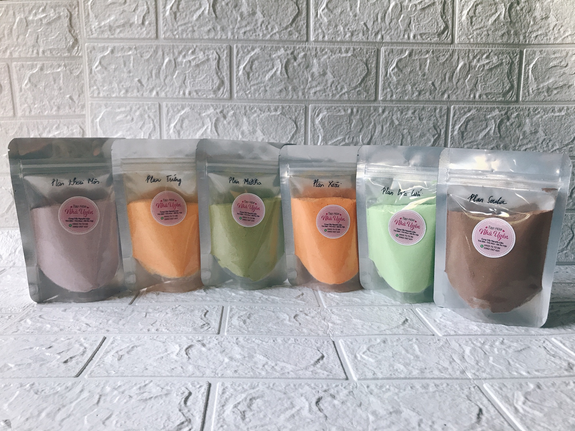 Bột Làm thạch Pudding/Plan túi chiết 100g hiệu Barismate