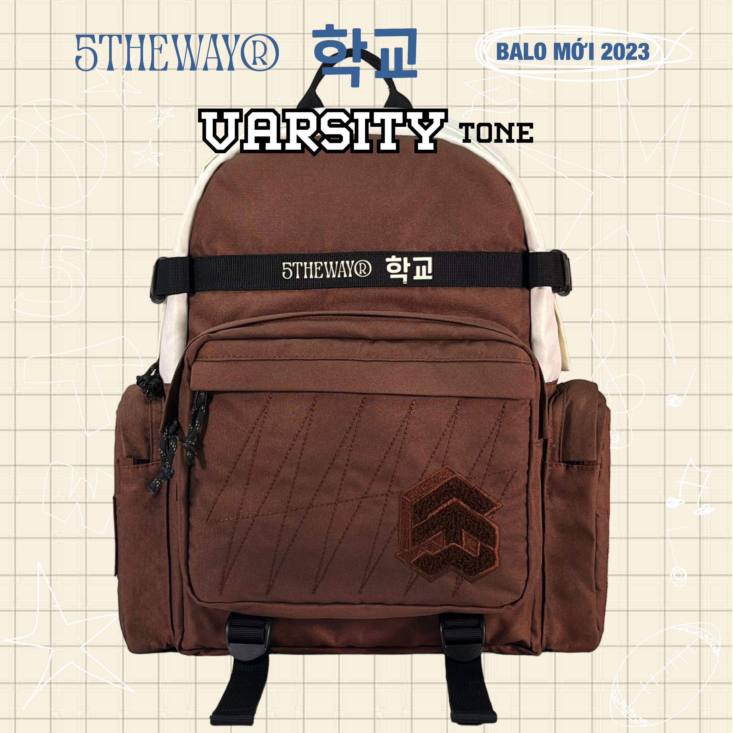 Balo 5THEWAY® 학교 VARSITY TONE ROCKET BACKPACK™