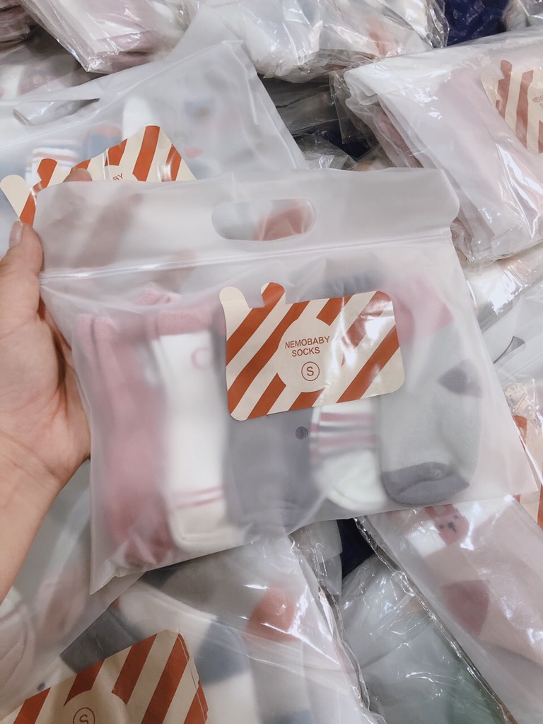 [Có sẵn] [Chính hãng] Set 5 đôi tất Nemo Hàn Quốc cho bé