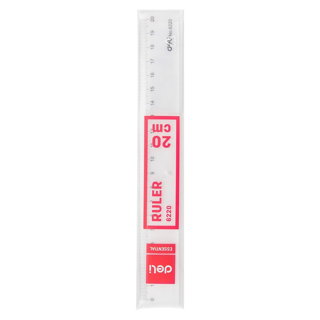 2 cây Thước kẻ Deli trong suốt - 20/30cm - 1 chiếc - E6220/ E6230