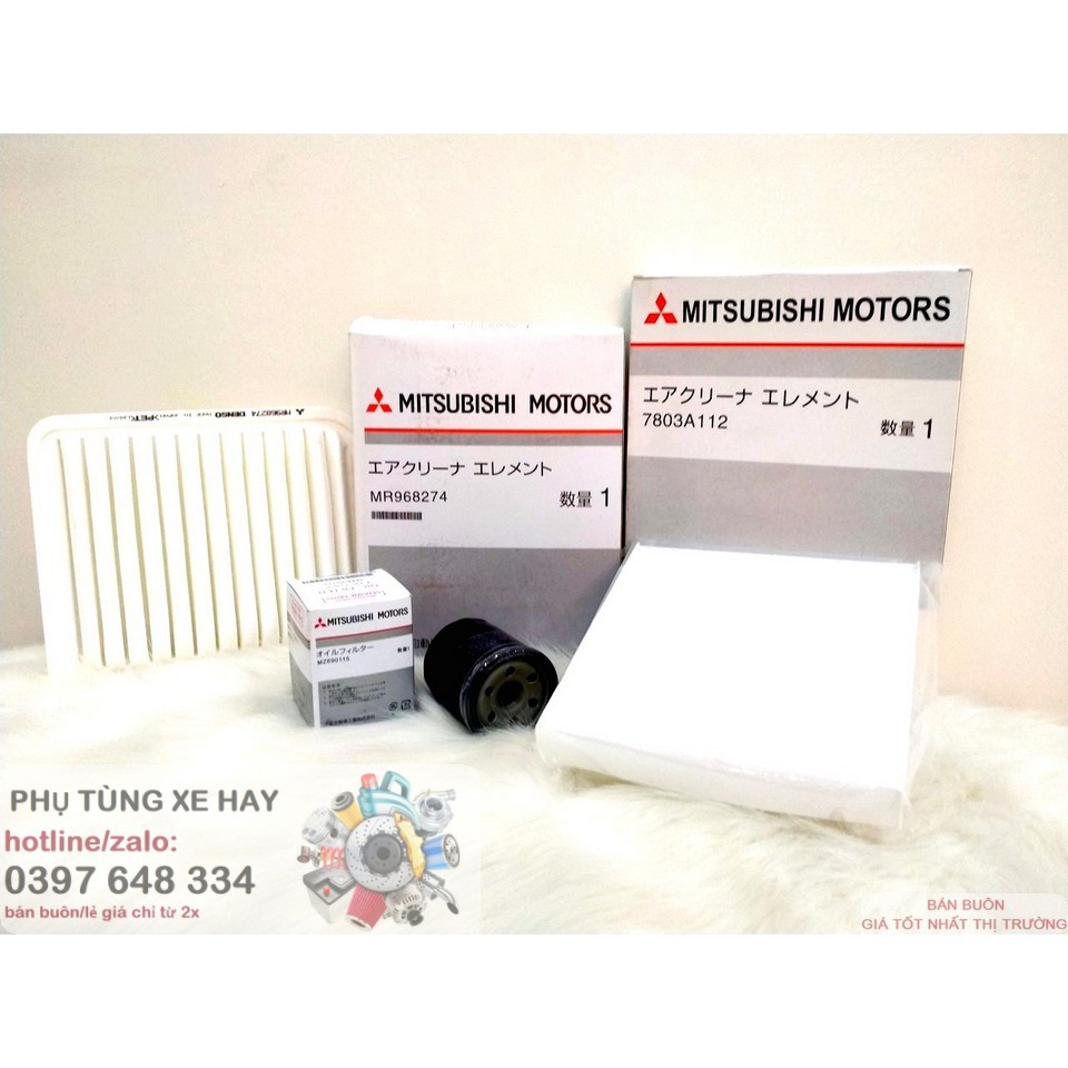 Combo Lọc gió động cơ🌷 , lọc điều hòa 🌷 , lọc nhớt🌷 freeship 🌷 Mitsubishi Outlander 2015 -2021