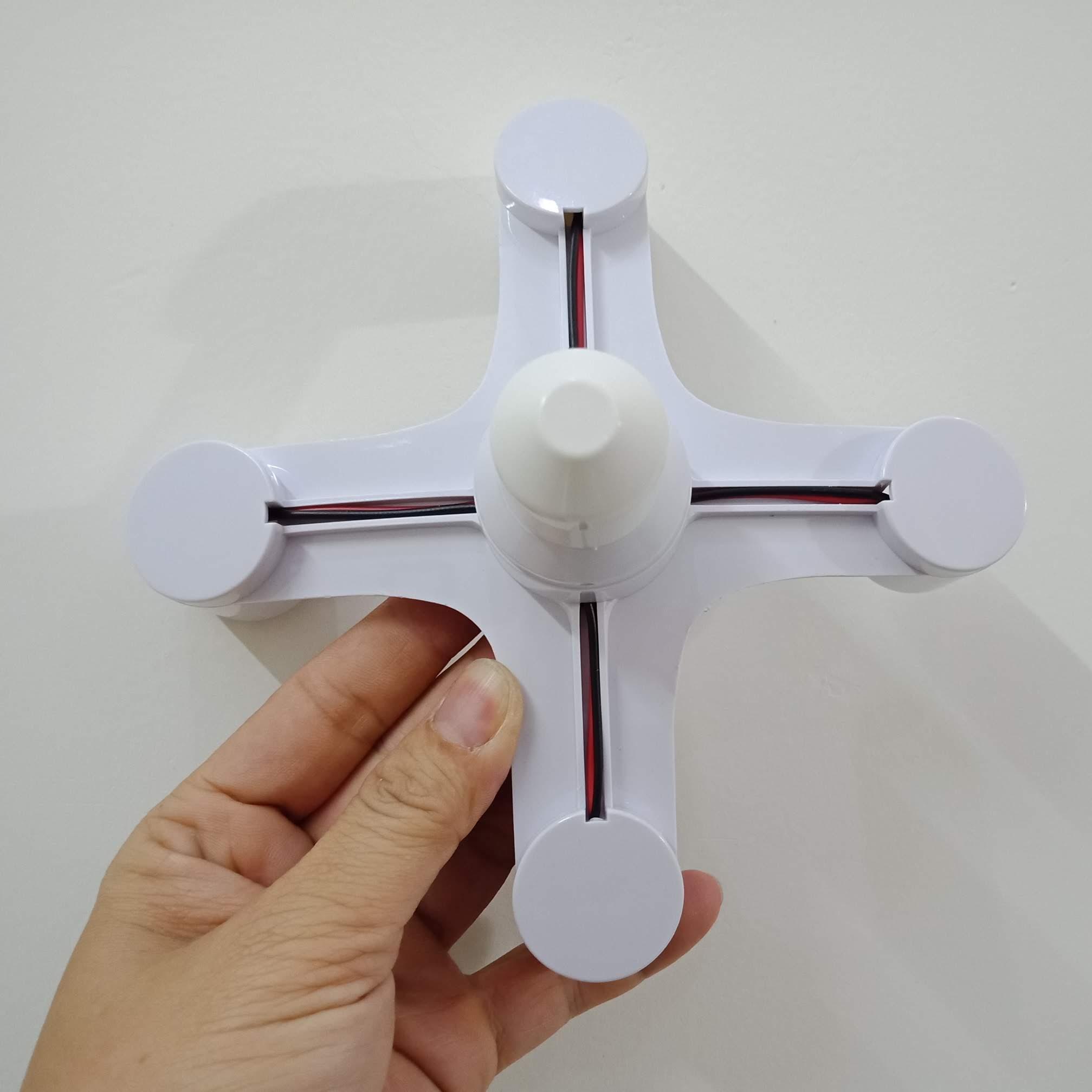 Đầu chia đui đèn 1 chia 4 đui xoáy chuẩn E27 - 1-4 E27