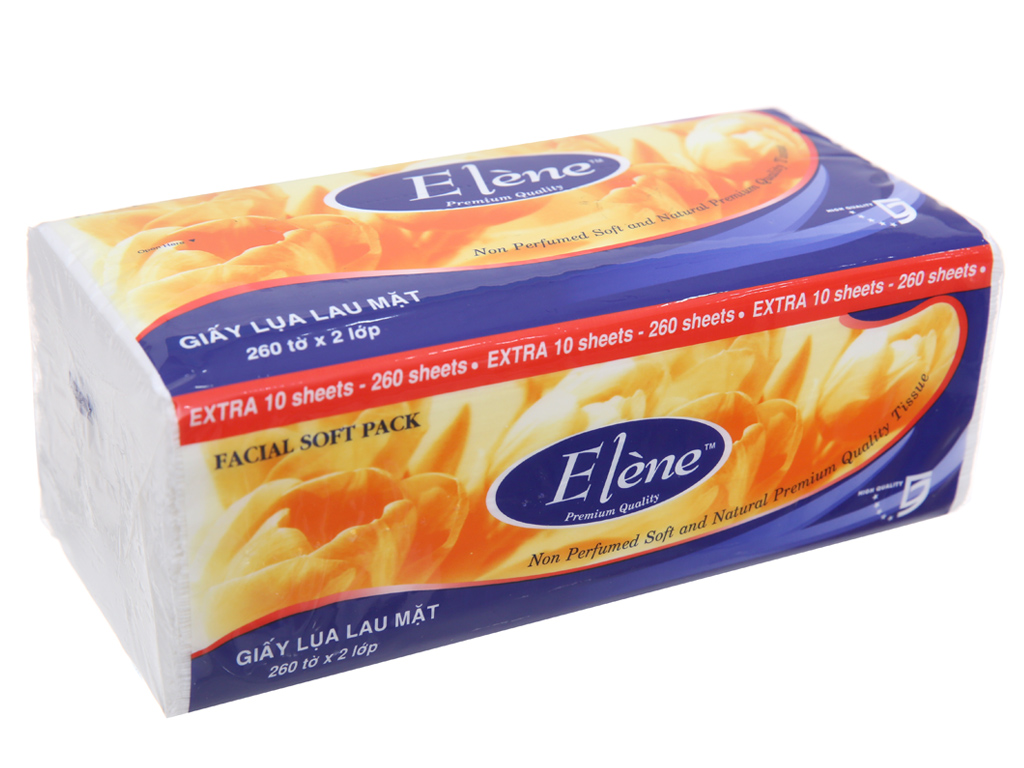 Khăn Giấy Lụa 2 Lớp Elene Gói 260 tờ