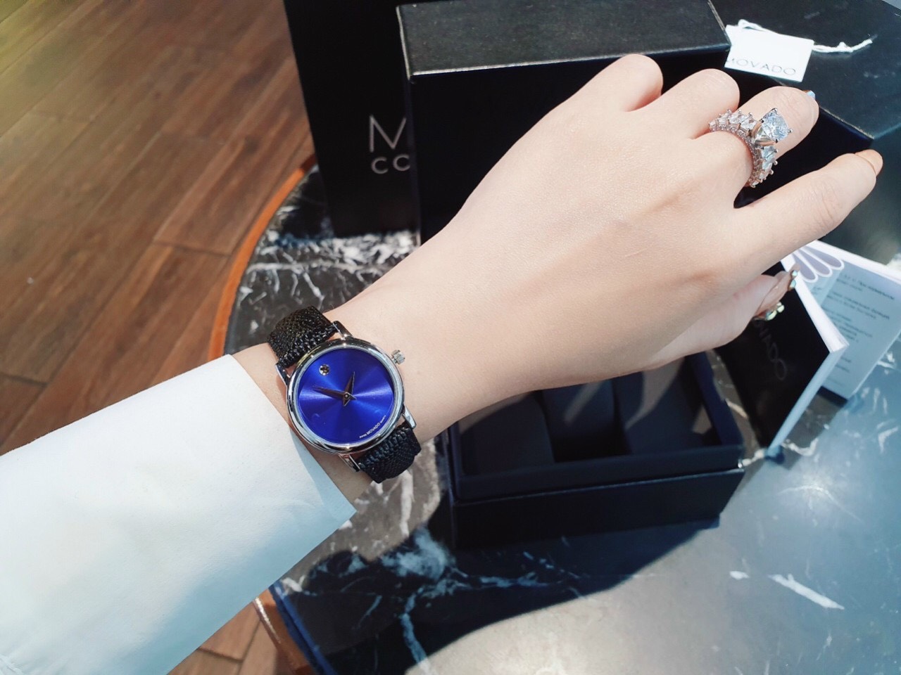 Đồng hồ Nam nữ MVD dây da dành cho cặp đôi da siêu bền đẹp