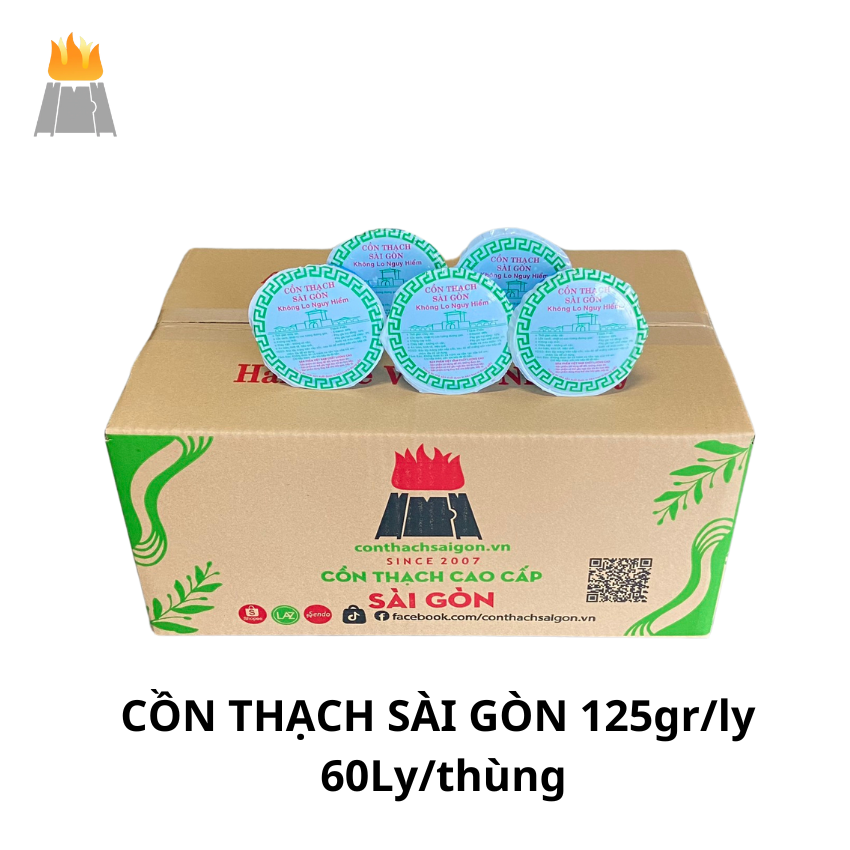 Cồn Thạch Thùng 60Ly, 1 Ly 125gr - Cồn Thạch Sài Gòn
