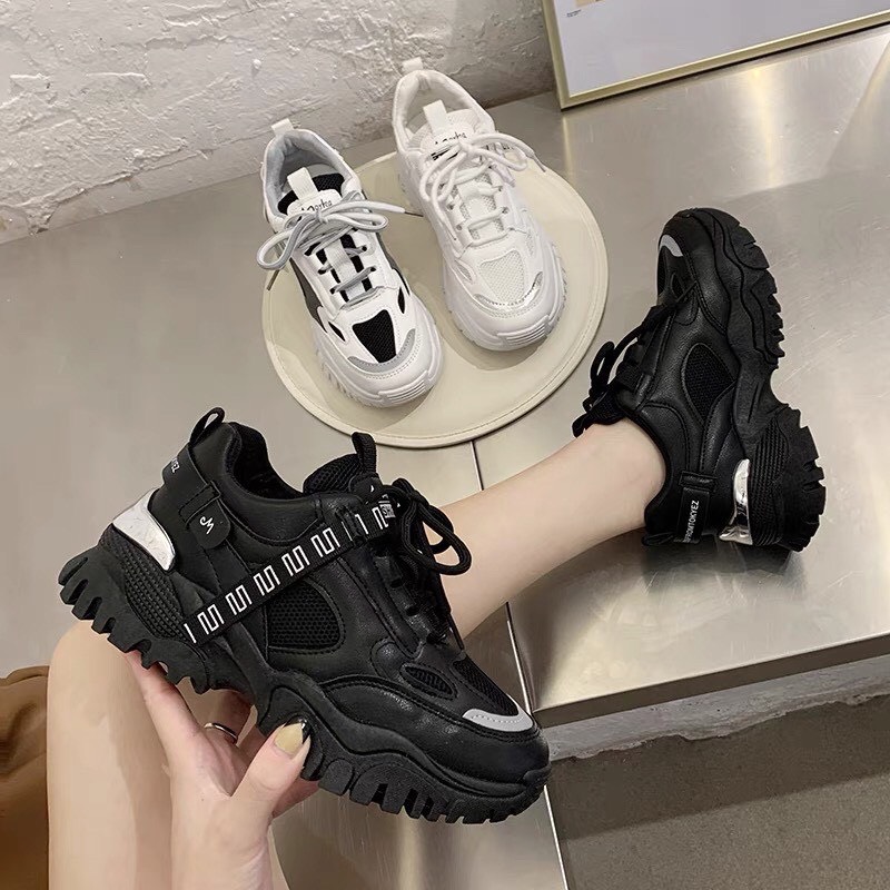 giày thể thao sneaker posrt nữ kiểu dáng hàn quốc hót 2021