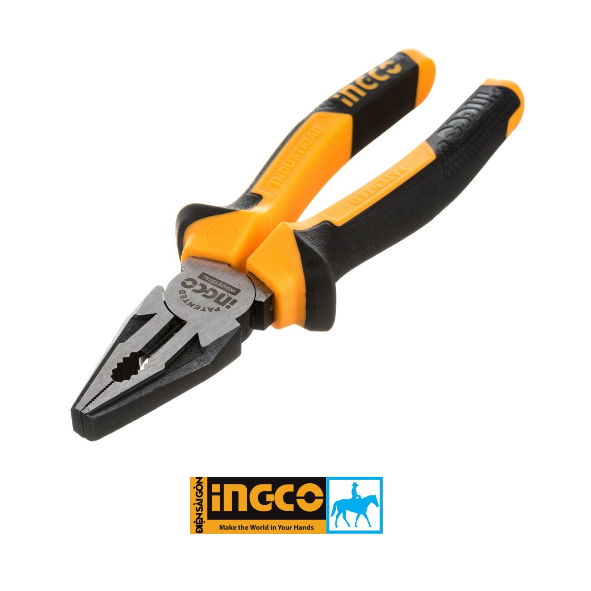 Kìm răng kềm điện 8inch 200mm thép crv combination pliers ingco hcp28208