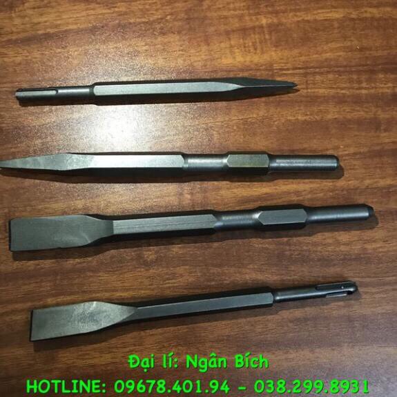 Mũi đục bê tông avata nhọn và bẹt phi 14, phi 17