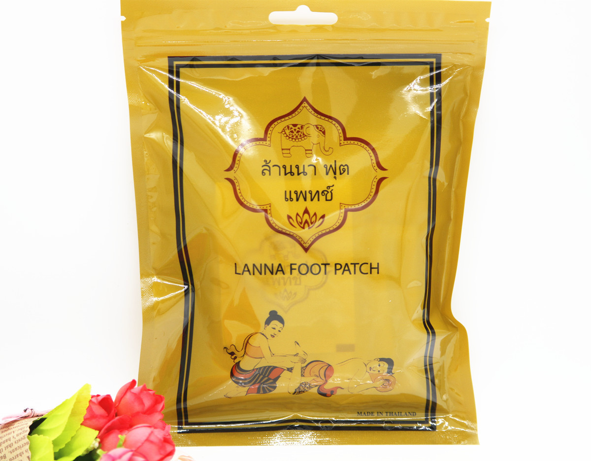 Combo 10 miếng dán thải độc bàn chân Lanna Foot Patch Thái Lan