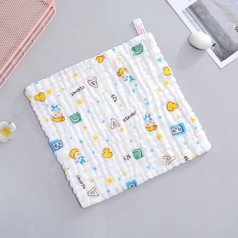 Set 10 Khăn Sữa Aden 6 lớp Cho Bé