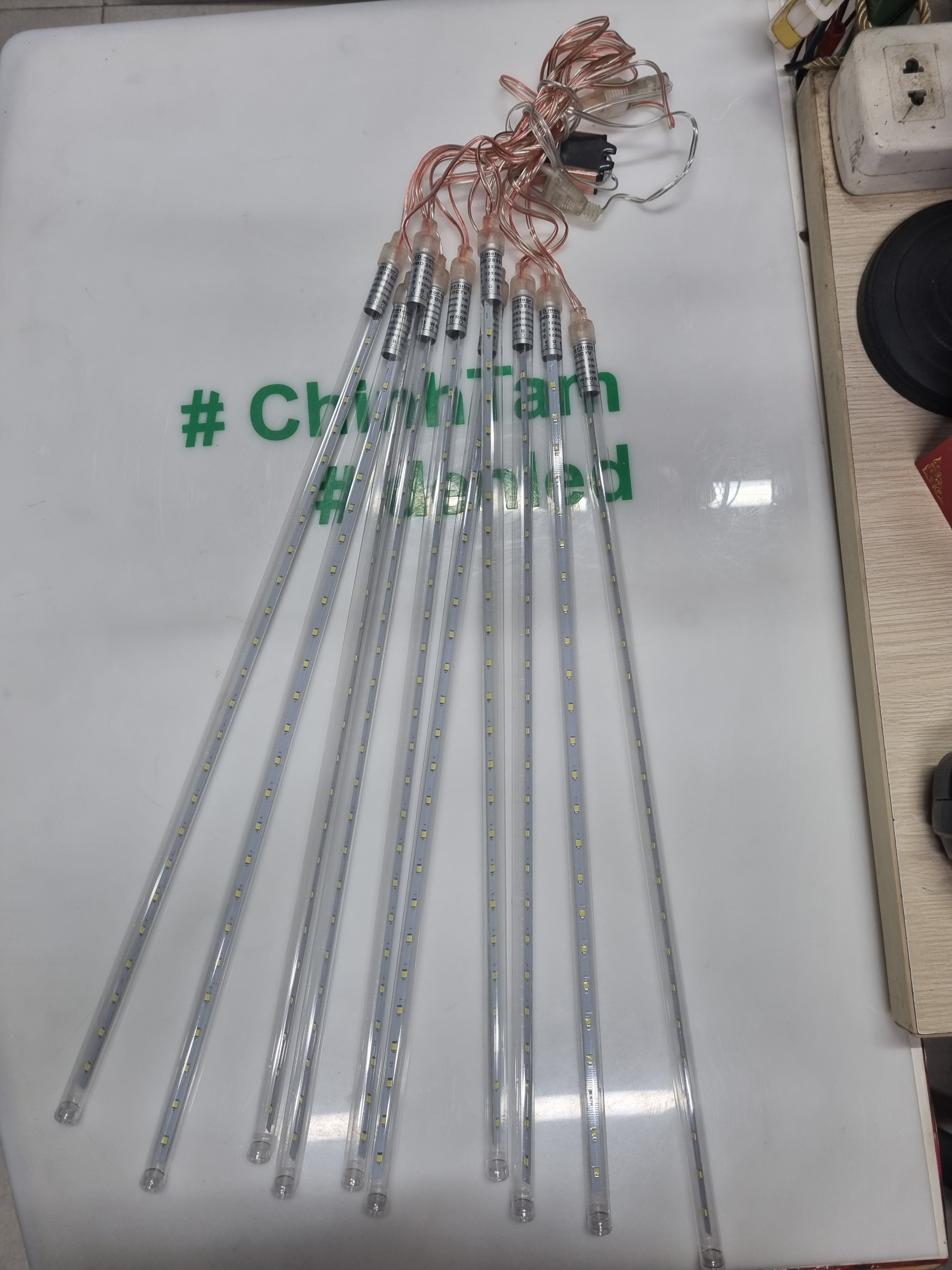 Sao băng led chùm 10 cây 0.5 mét