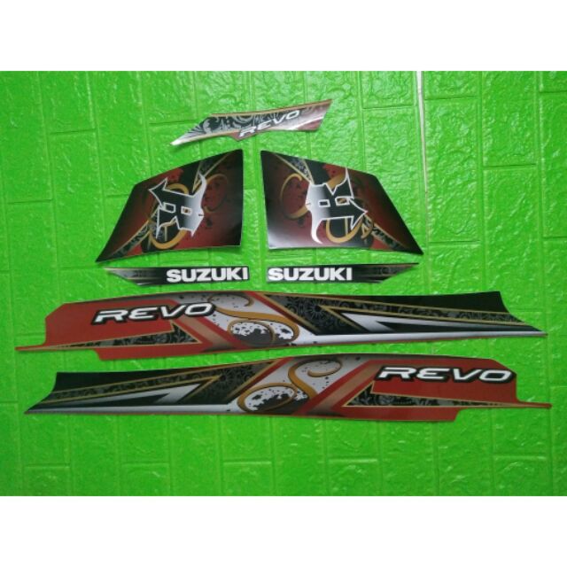 Bộ tem Suzuki Revo màu đỏ hàng nhập Thái Lan