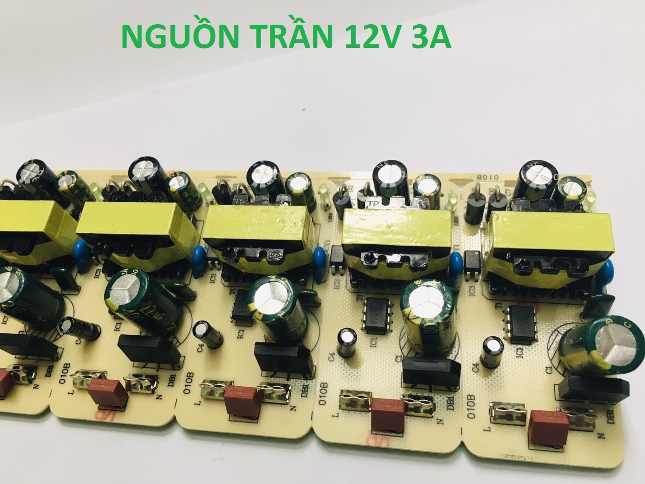 Nguồn không vỏ 12V 3A, 2A, 1A, 0.5A cho Led, Camera