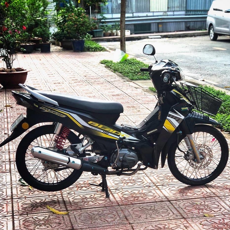 Tem rời honda wave blade 110 dán xe đen