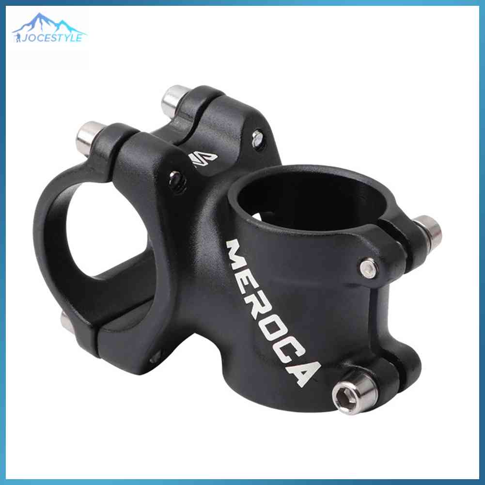 For 31.8x35mm Handlebar MEROCA Aluminum Alloy MTB Mountain Road Bike Stem Riser-Black / Red