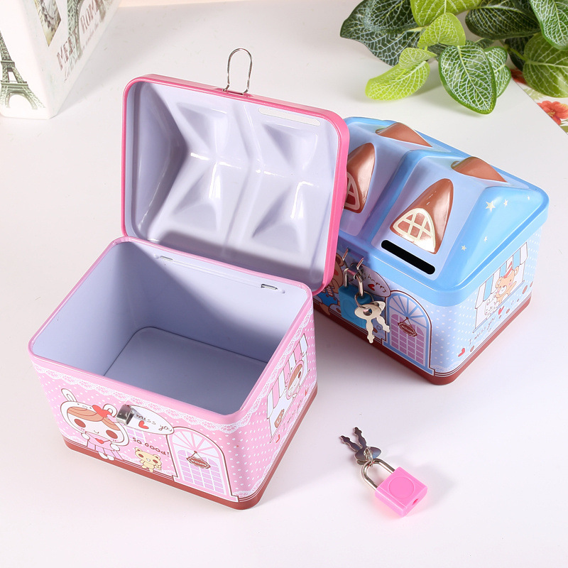 Két sắt hình ngôi nhà cho bé siêu dễ thương
