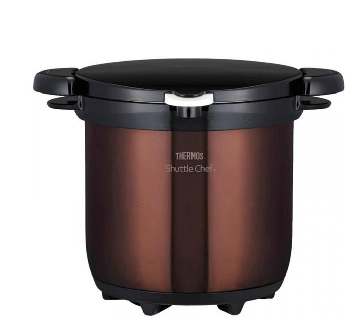 [Trả góp 0%] Nồi ủ chân không Thermos 4.5L (Nâu)