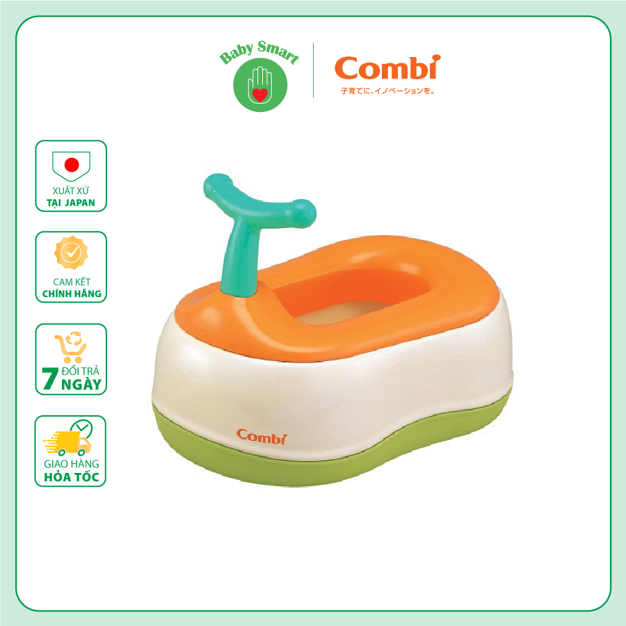 Bô vệ sinh Combi cho bé màu cam
