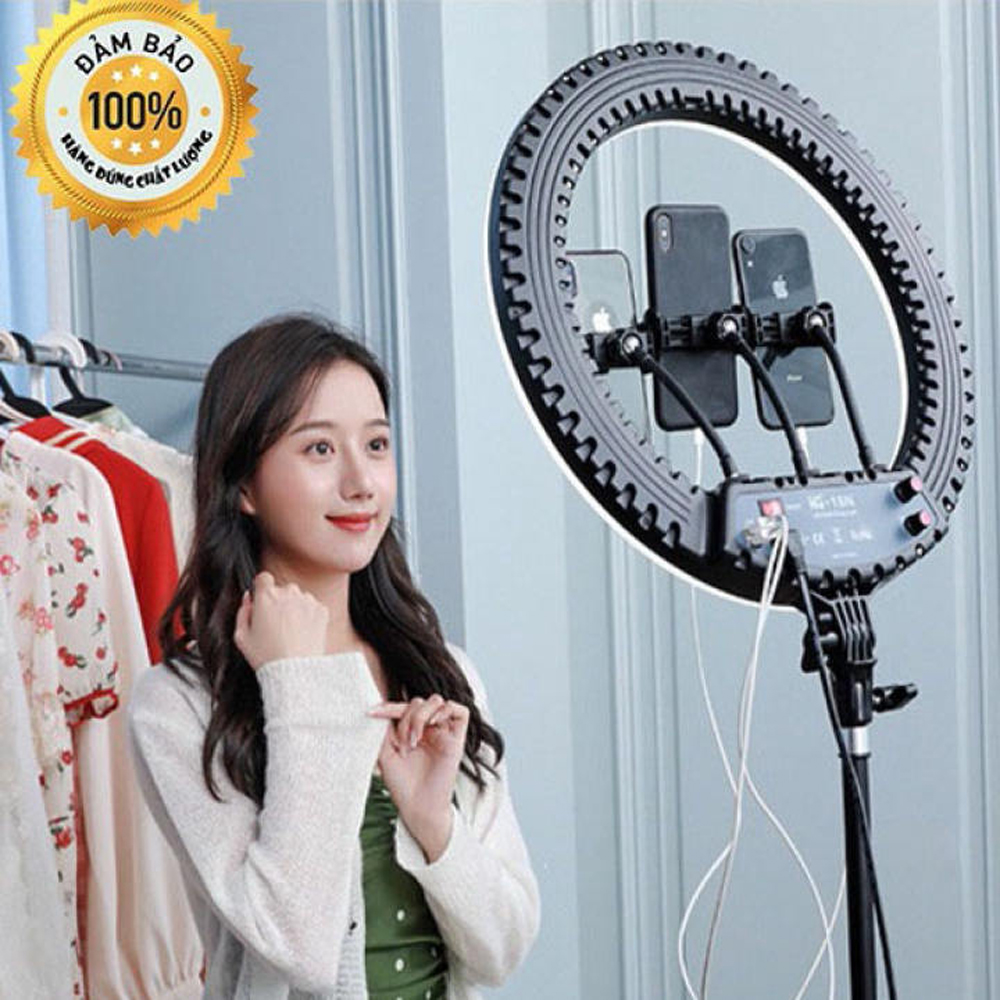 [PHIÊN BẢN NÂNG CẤP] Đèn Livestream 54cm Lớn Nhất - Đèn Led Cực Sáng Hỗ Trợ Chiếu Sáng Có Thể Livestream Trang Điểm Spa Chụp Ảnh Studio Hoặc Một Cây Livestream Có Đèn Chuyển Đổi 3 Màu Đèn Bán Hàng Onl Spa Live Stream Bán Hàng Giá Tốt.