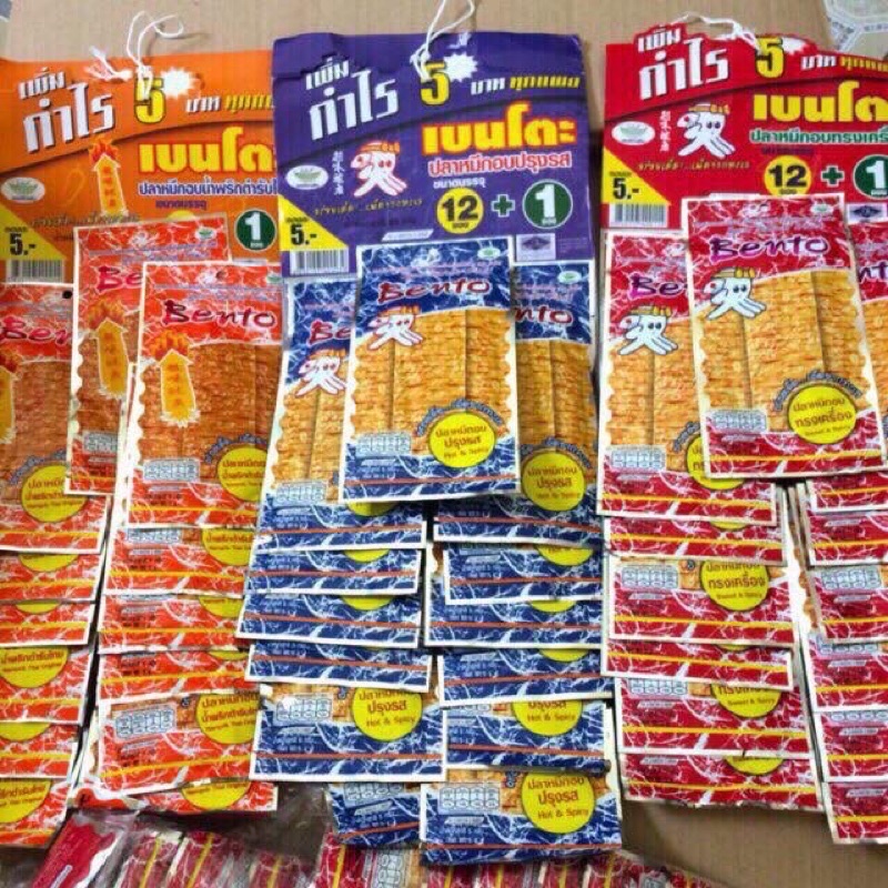 Combo 3 Dây Mực Bento 4g Mỗi Dây 13 Gói