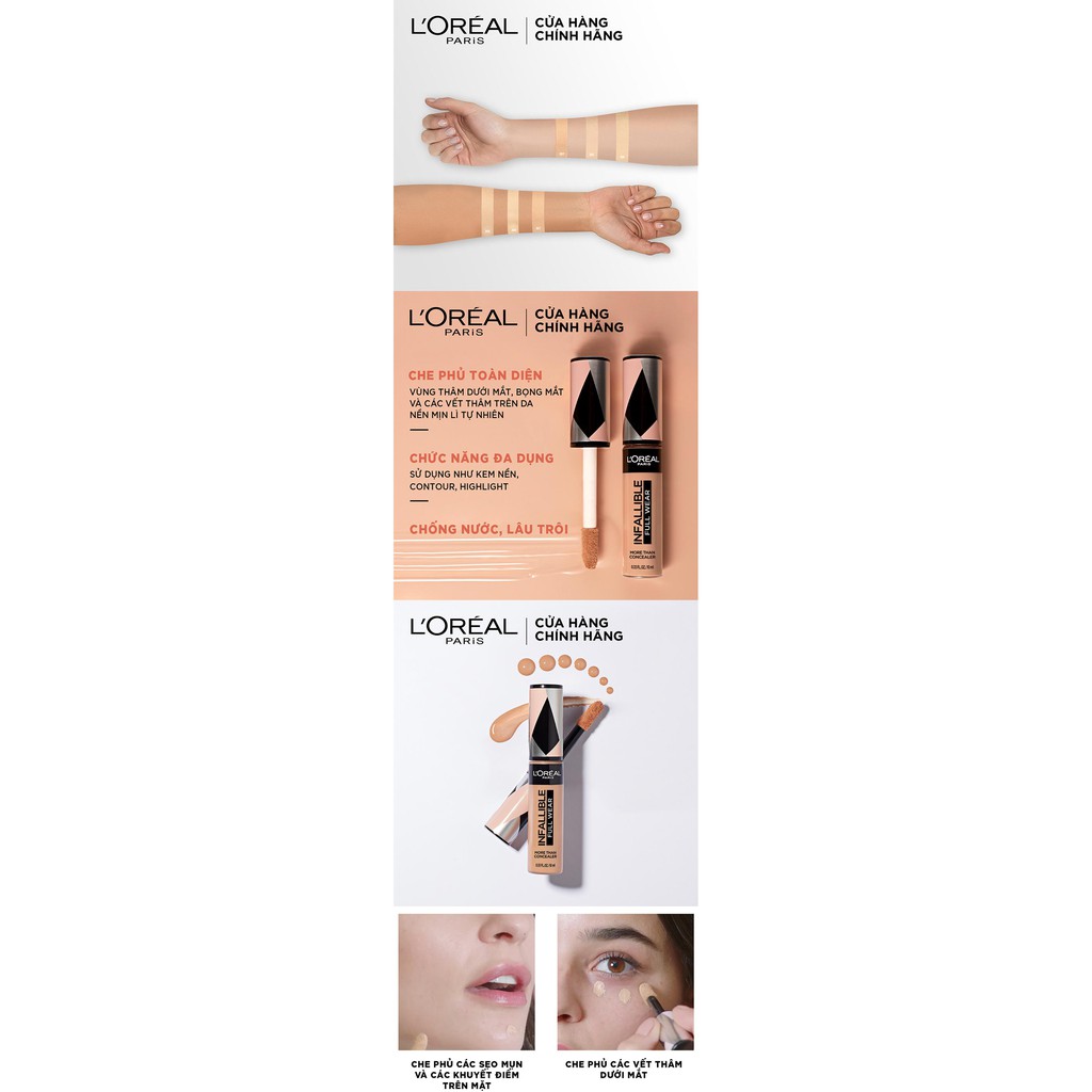 L'oreal - Kem Che khuyết điểm L'Oreal Paris Infallible More Than Concealer 10ml