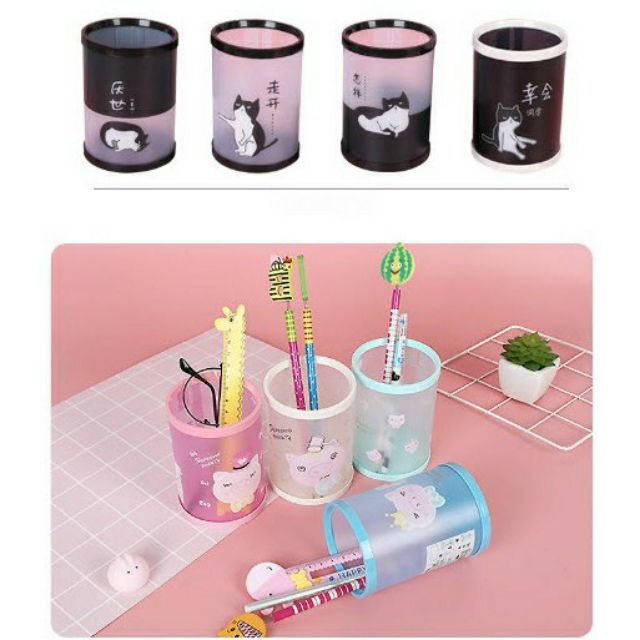 Ống đựng bút tròn cực xinh