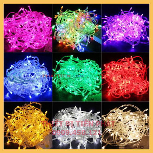  Dây Đèn Led Trang Trí Nhà Cửa NOEL Chớp Nháy 220v Dài 5m Full Màu Trắng Xanh Lá Xanh Dương Hồng Đỏ Tím Vàng Đổi Màu 