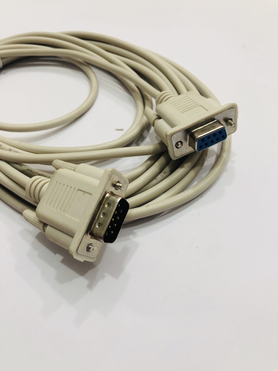 Cáp nối dài cổng com (rs232) 1 đầu đực- 1 đầu cái dài 5 mét