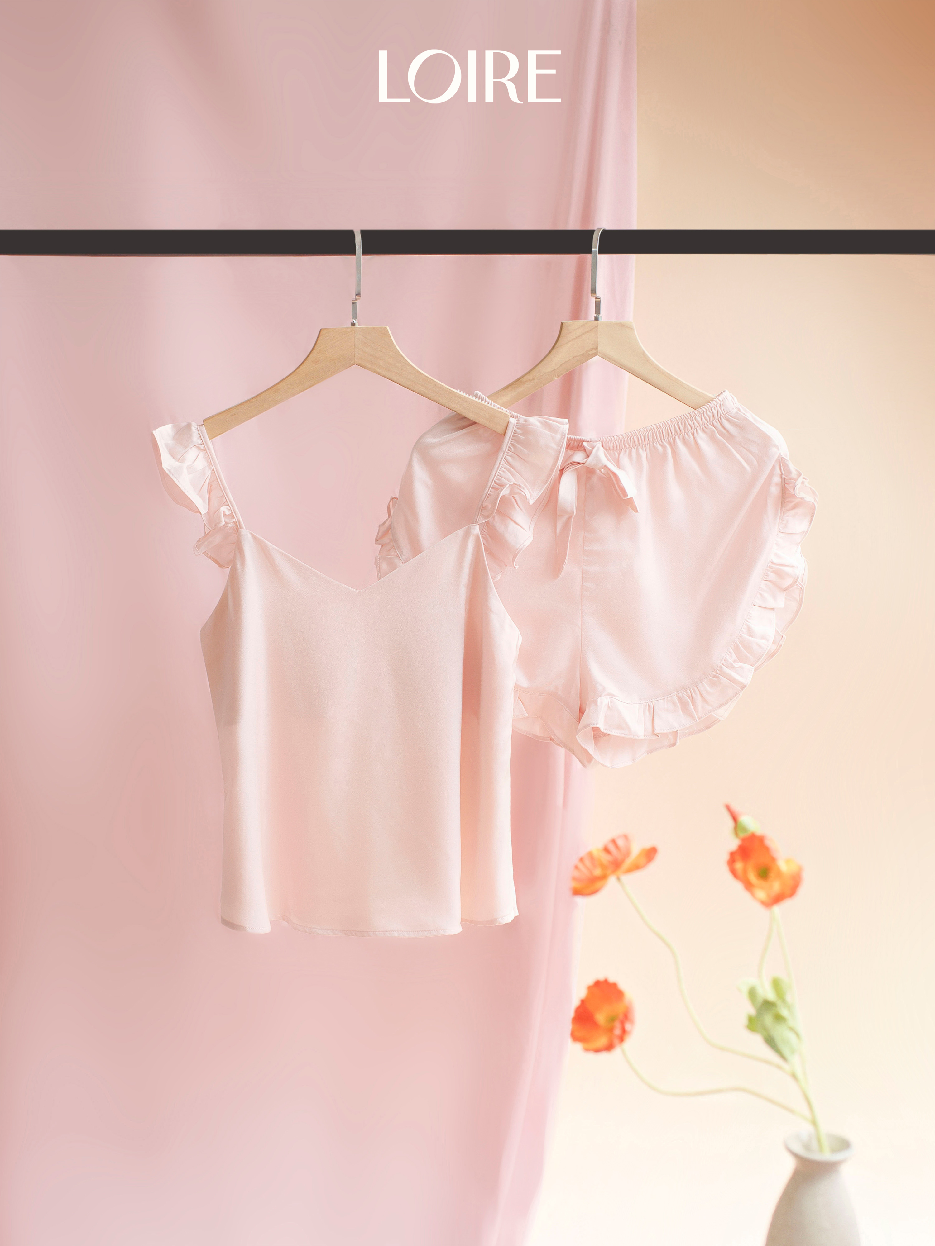 Bộ Đồ Ngủ Nữ Trơn Mềm Mịn Loirechic BHDN07