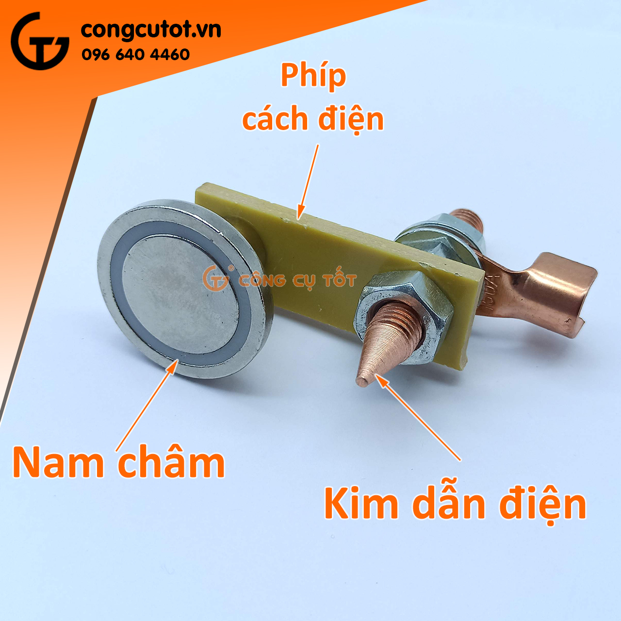 Kẹp mát nam châm máy hàn lực hút mạnh