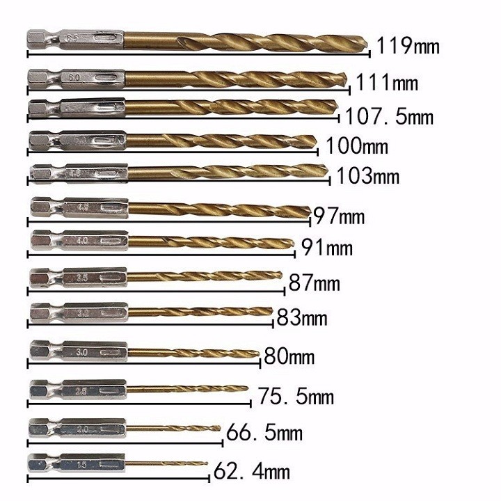 Bộ 13 mũi khoan sát cao cấp
