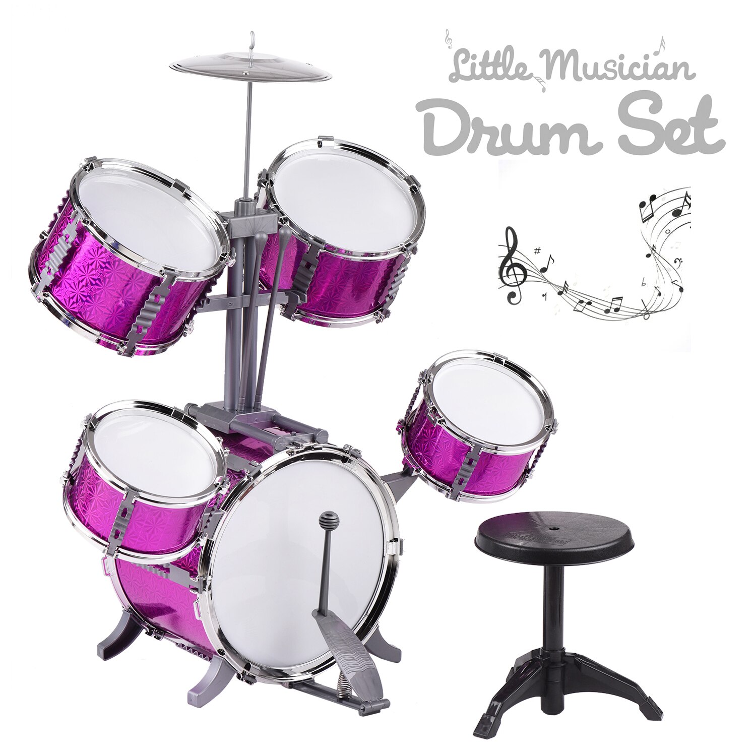Gia siêu tốc SG- Bộ Trống Jazz Drum cho bé - loại lớn 5 trống, phát triển năng khiếu âm nhạc cho bé