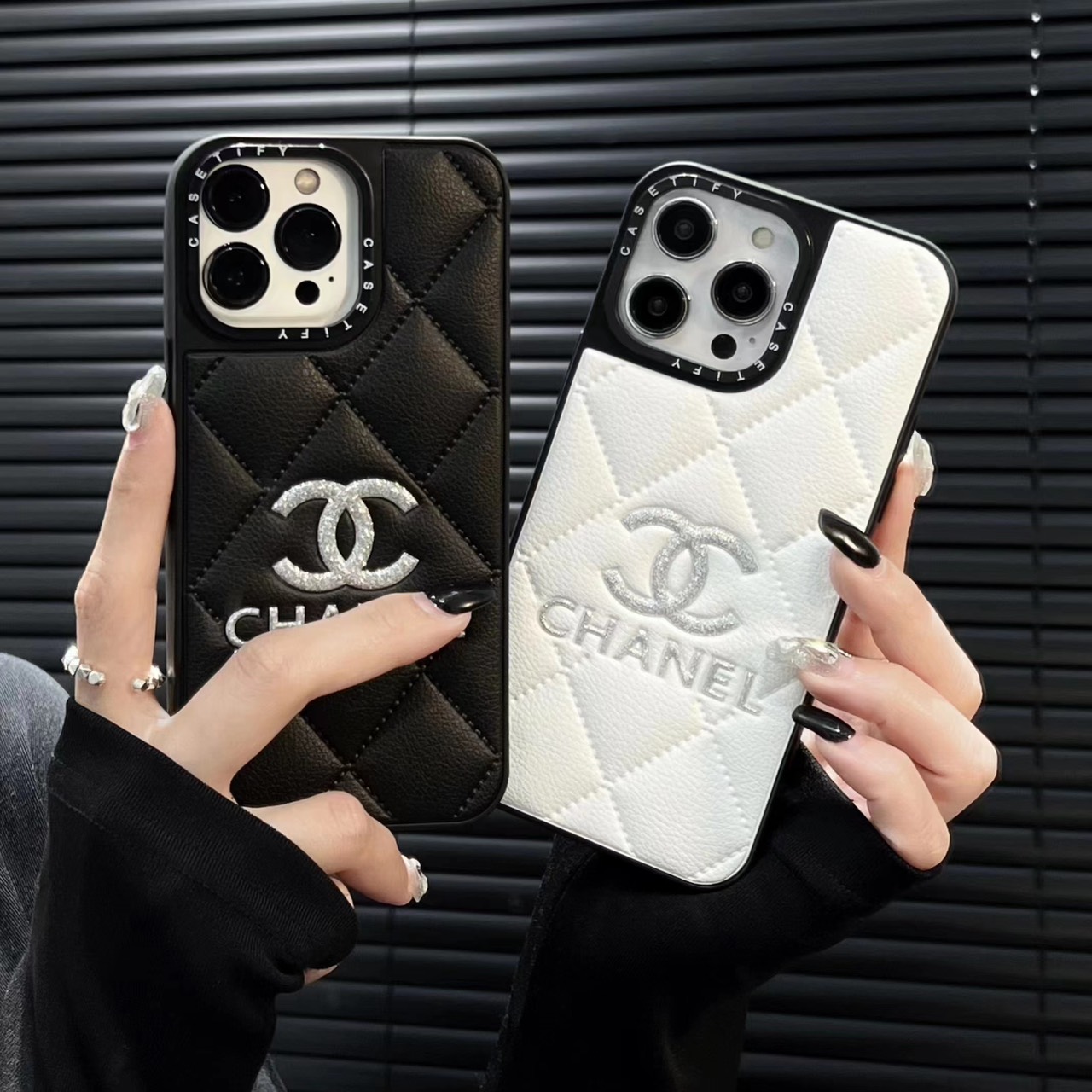 Case for iPhone XS MAX  Chanel Logo Cuir