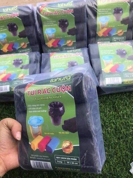 Set 3 cuộn Túi Rác đen Tự Phân Hủy - Bao Rác Đen
