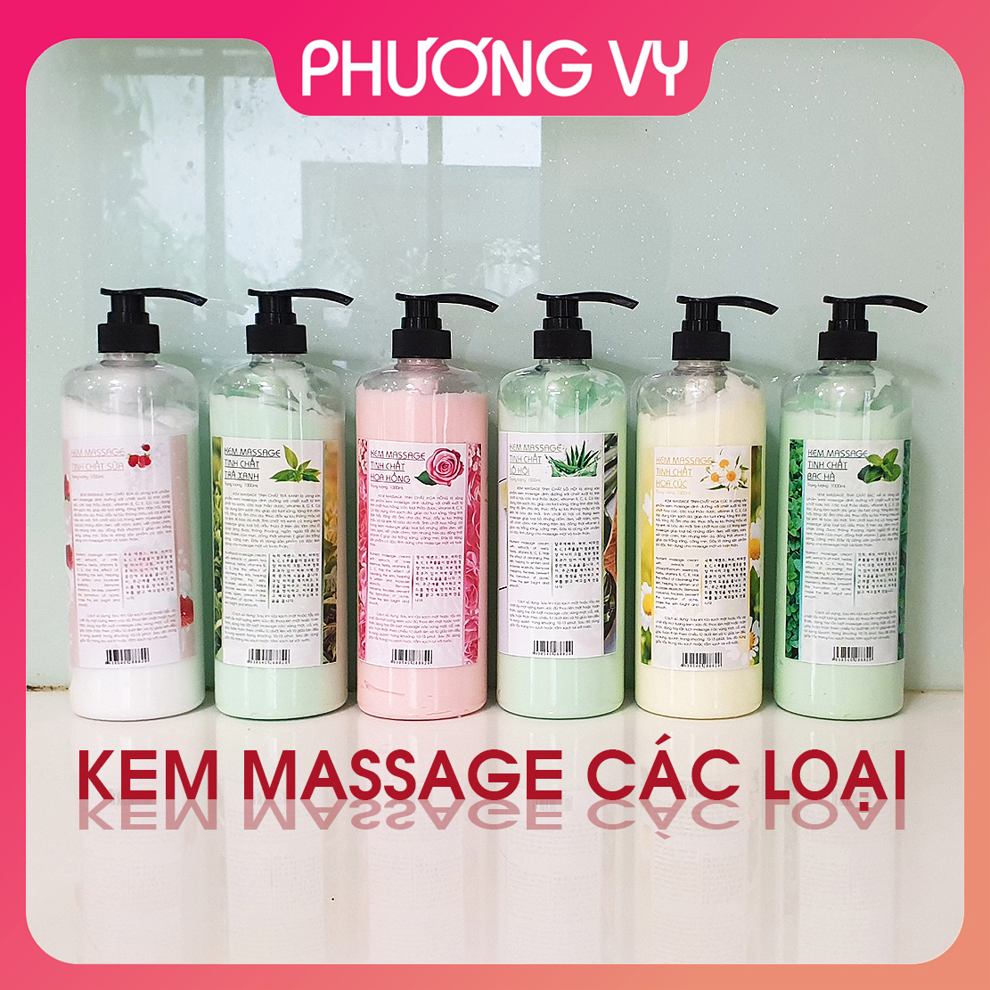 1000ml Kem Massage tinh chất Hoa Cúc