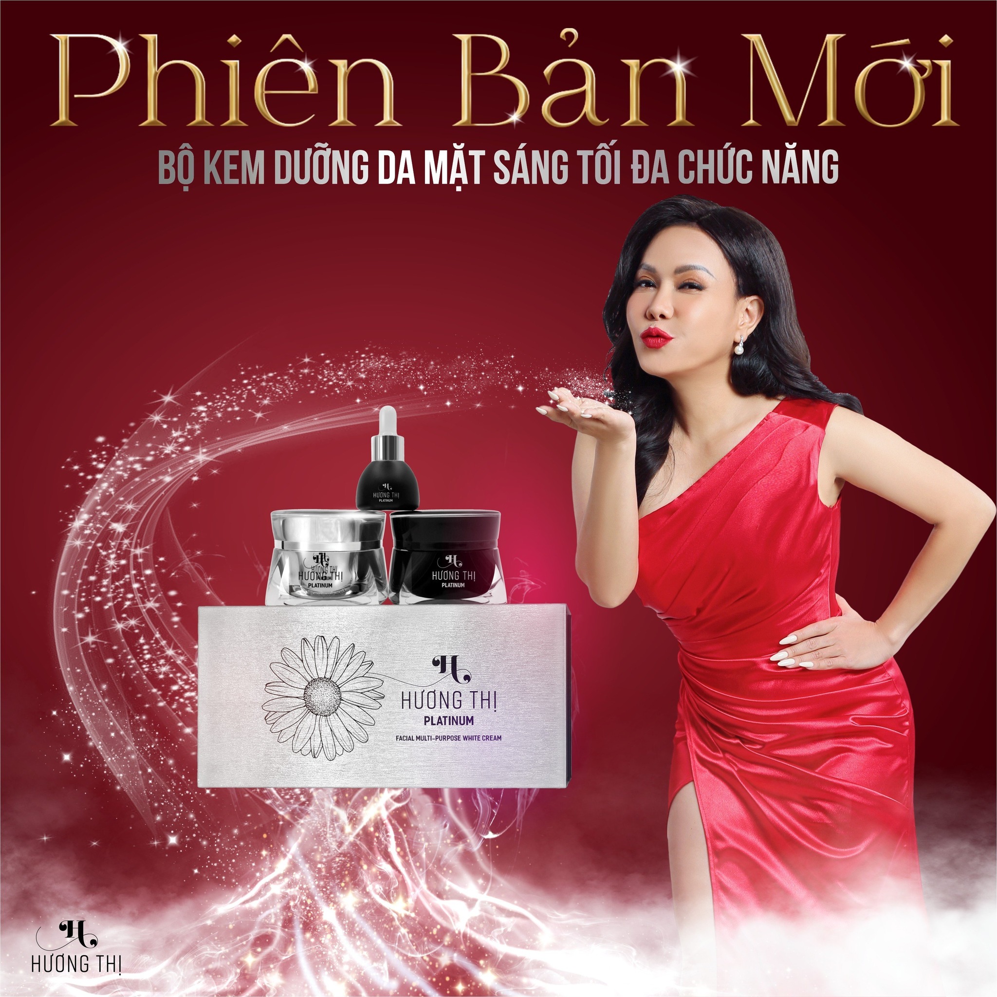 [HCM]✅ Bộ kem dưỡng trắng cao cấp Hương Thị ( kem ngày + kem đêm + serum)( kem Việt Hương)