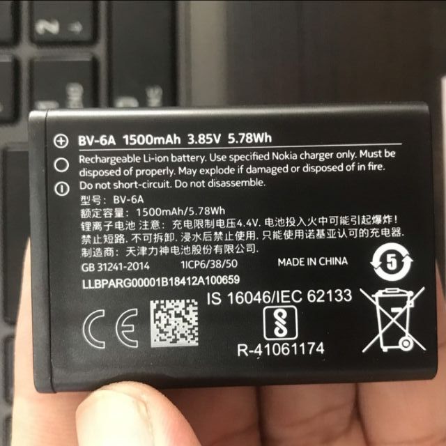 Pin Nokia Bv-6A Cho Nokia 8110 4G Ta-1059 Ta-1071 Ta-1048 Xịn Mới 100% - Bh 6 Tháng