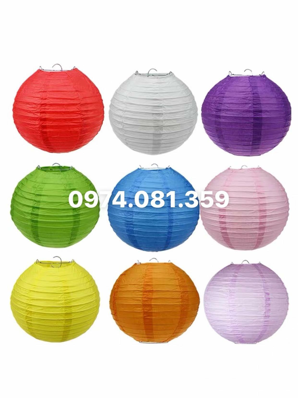 Đèn lồng vải chống nước size 30cm ( Combo 10 cái)