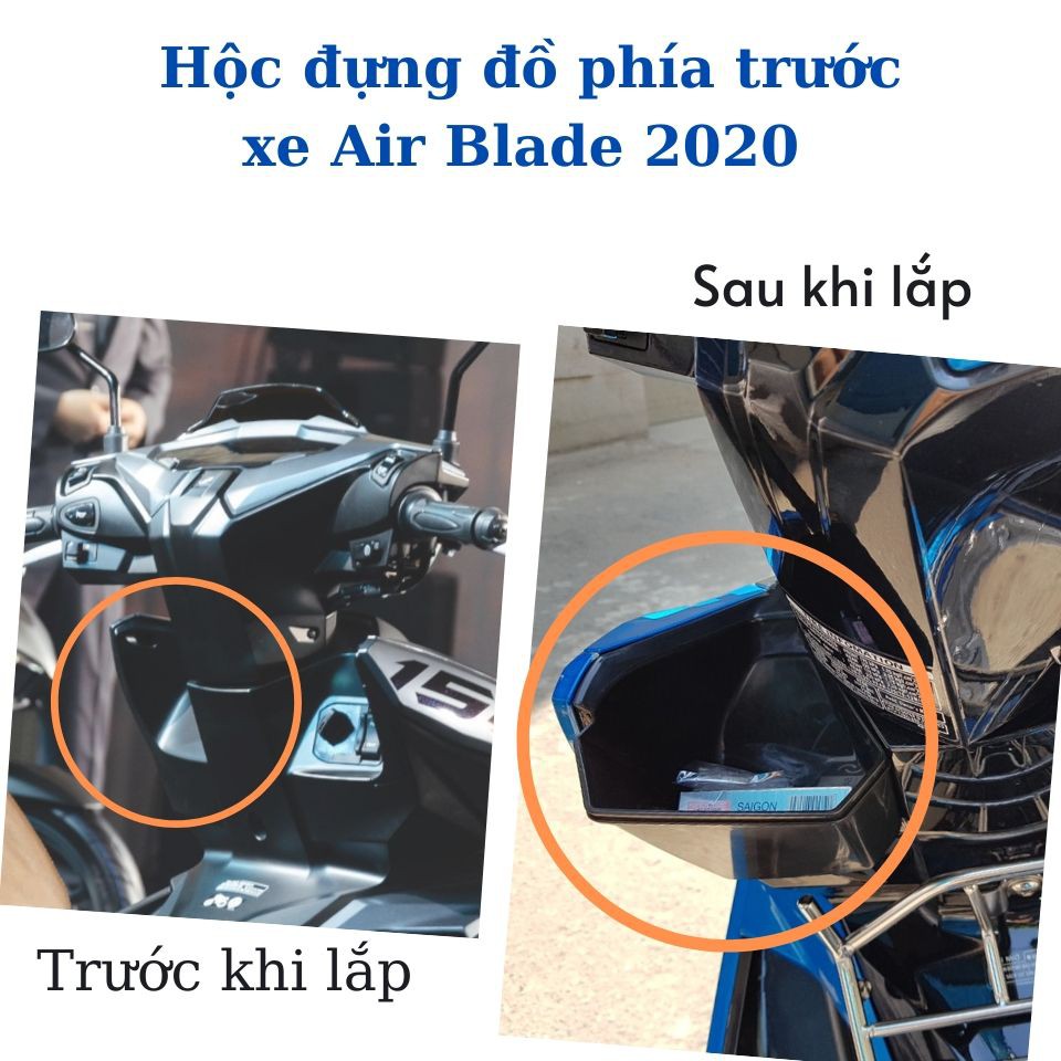 Hộc đựng đồ airblade 2020 full đen airblade 2020