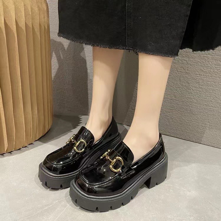 GIÀY ĐỐC XÍCH DA BÓNG ĐẾ CAO 5CM SIÊU ĐẸP
